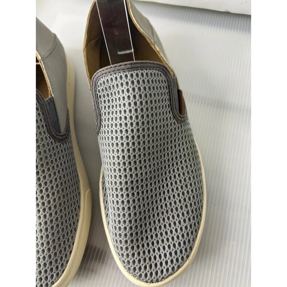 Olukai Womens Pehuea Mesh Slip On Sneakers Grey Casual Shoes Size 9
